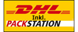 Wir versenden mit DPD und DHL inkl Packstationn