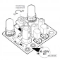 Preview: LED Wechselblinker Blinker 6V - 12V DC Blinkfrequenz einstellbar B092 Kemo Bausatz