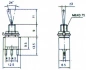 Preview: Miniatur Schalter Kippschalter EIN / AUS / EIN 3pol.