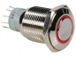 Preview: Velleman R1600R Drucktaster R1600R 0,5A/230V SPDT mit roter Beleuchtung ET060