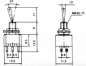 Preview: Miniatur Schalter und Taster Kippschalter EIN / AUS / (EIN) 6pol.