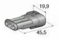 Preview: Superseal Gehäuse Stecker 3-polig SET FSG-SS 1,5-3