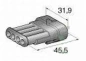 Preview: Superseal Gehäuse Stecker 4-polig SET FSG-SS 1,5-4