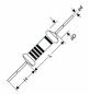 Preview: Widerstand 75 Ohm 0,6W Metall-Widerstand