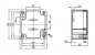 Preview: Kunststoff Gehäuse G302 IP65 grau ABS 64 x 58 x 35mm