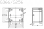 Preview: Gehäuse ABS G366 IP65 grau 82 x 80 x 55mm