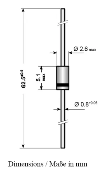 Silizium Gleichrichter Diode 1N4002