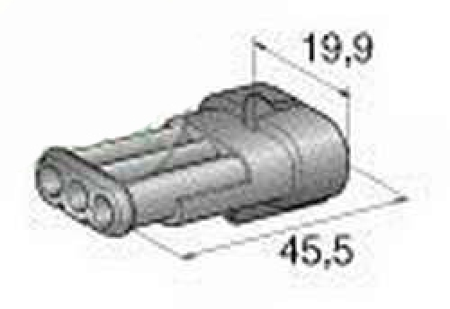 Superseal Gehäuse Stecker 3-polig SET FSG-SS 1,5-3