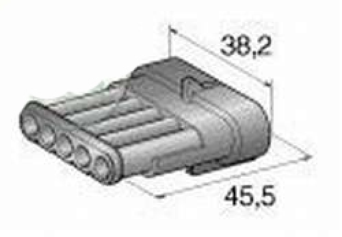 Superseal Gehäuse Stecker 5-polig SET FSG-SS 1,5-5