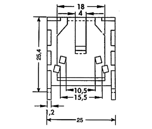 Kühlkörper Aufsteckkühlkörper für Transistor TO-220 18K/W