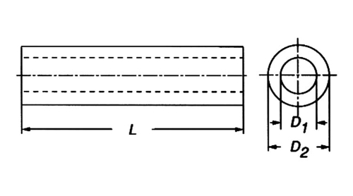 RESTPOSTEN Distanzstück Abstandshalter Kunststoff 15mm