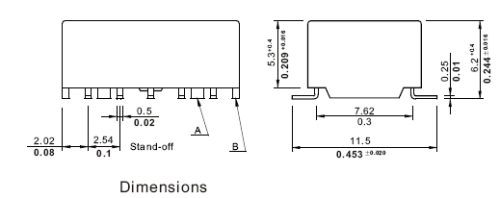 Relais Miniaturrelais 6V V23106-M2002-B201