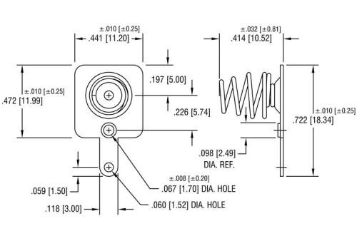 Batteriekontakt einfach mit Feder für Mignon AA Micro AAA Zellen BK5201 Keystone