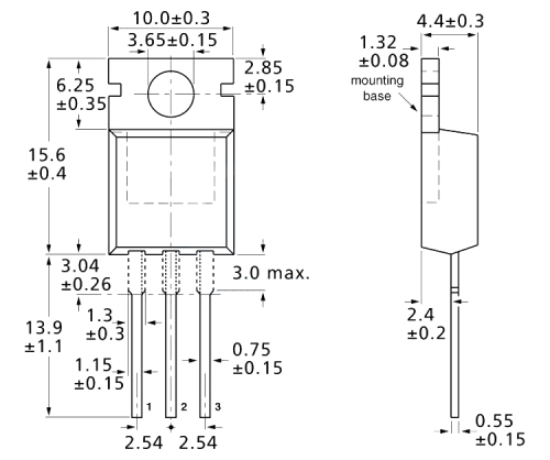 Transistor N-MOSFET To220AB IRF540 100V 28A 150W Leistungstransi