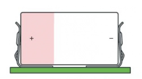 Batteriekontakt einfach für Mono D R20 BK208 Keystone