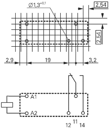 Schrack Relais V23061-B1007-A601 24V DC max 250V/8A