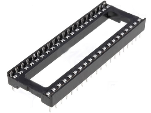 VS ICVT-40P IC Sockel DIP Fassung mit Flachpins Federkontakt 40 polig ETR007