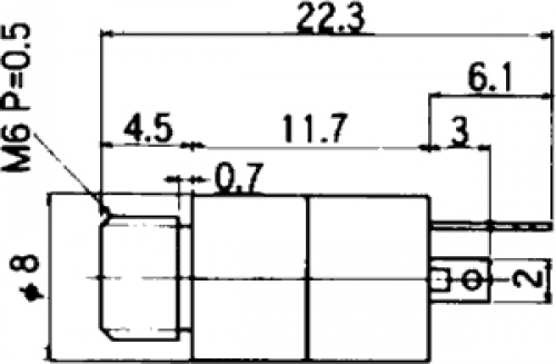 2,5mm Klinke Stereo Buchse Einbau mit Lötanschluss