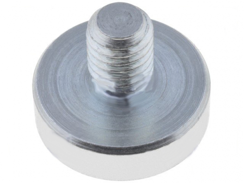 VS GN50.3-ND-20-M6 Neodym Rundmagnet 20mm mit 6mm Gewindebolzen 140N EZ306