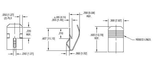 Batteriekontakt Federkontakt A, AA, CR2, 9 VOLT BK5205 Keystone