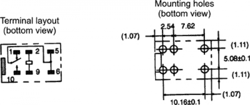 3V DC Relais OMRON TYP G5V Subminiaturrelais