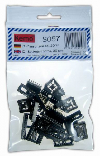 IC Fassungen 30 Stck. Sortiment S057 Kemo