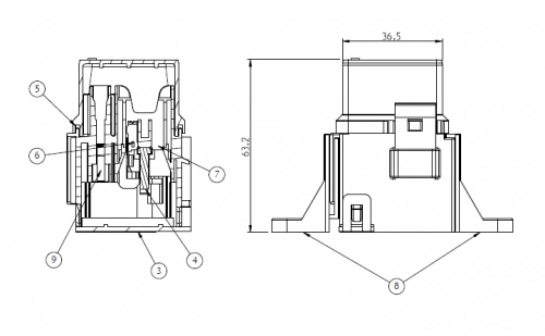 Sicherungshalter Sicherungskasten für 16x Unival 19mm Sicherungen MTA 0100655