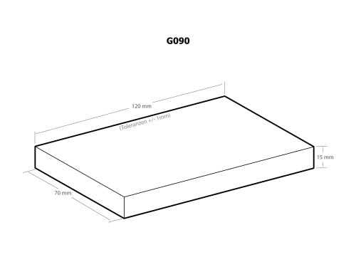 Klarsichtdeckel Gehäuse G090 120 x 70 x 15 mm Kemo