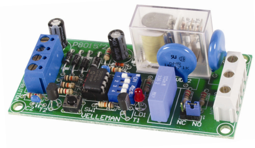 Velleman Elektronik Bausatz K8015 Multifunktions Relaismodul 9V - 12V 14 Funktionen Intervallschal VK8015