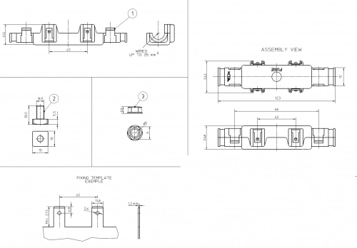 Sicherungshalter für MEGAVAL Sicherungen max 500A 32V DC MTA 0300380