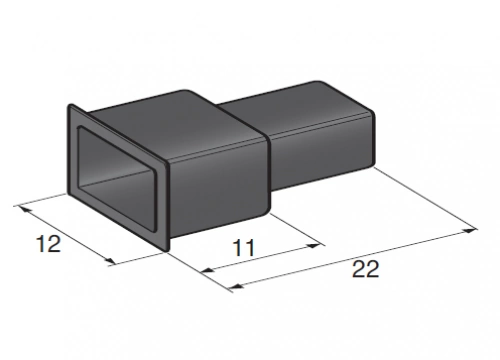 Isoliergehäuse Isoliertülle ROTfür 6,3mm Flachstecker MTA 4410084