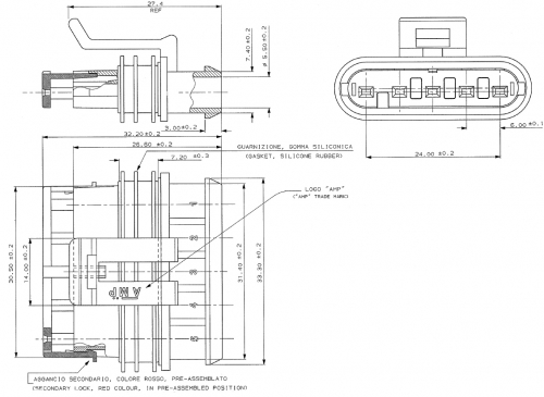 Superseal KFZ Steckverbinder wasserdicht Komplettset 5-polig 0,75-1,5mm²