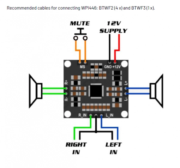 Audio Verstärker Digital Stereo max 2x 10W Class D 7V - 15V DC WHADDA WPI446