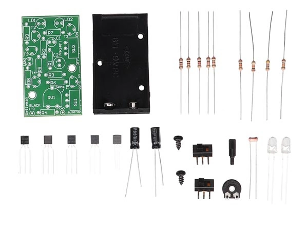 LED-Stroboskop mit 2 superhellen roten LEDs 9V MK148 Velleman Bausatz WHADDA WSL148