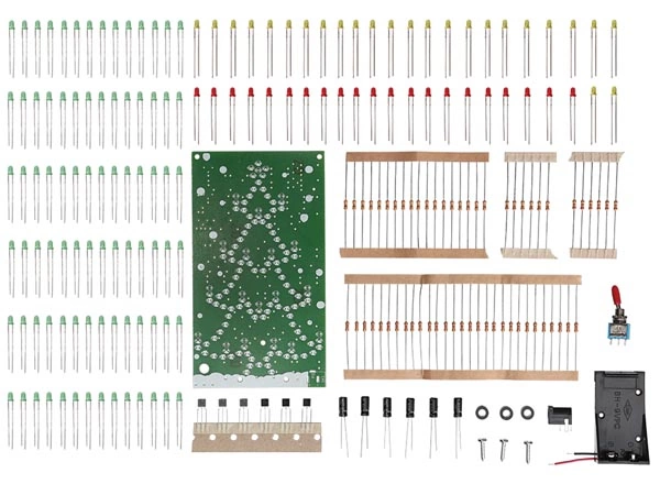 LED Weihnachtsbaum groß 9V - 12V MK117 Velleman Bausatz WSSA117 WHADDA