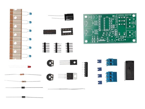 Timer Zeitrelais Intervallschalter 1sec - 60Std regelbar 12V - 24V MK188 Velleman Bausatz WHADDA WST188