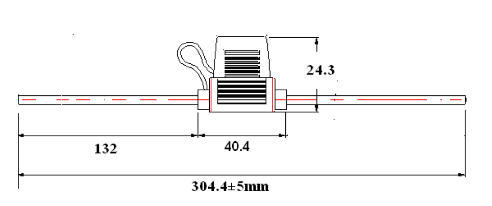 Sicherungshalter für Flachstecksicherung Mini LP 2,5 mm²