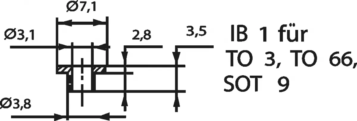 Isolierbuchse Isoliernippel für Transistoren TO 3, TO 66