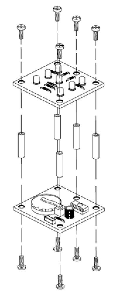 Schüttelwürfel Elektronischer LED Würfel Velleman Bausatz ...