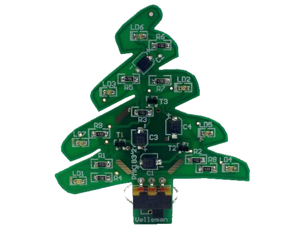 Velleman Elektronik Bausatz MK183 SMD Weihnachtsbaum mit USB Anschluss MK183 VMK183