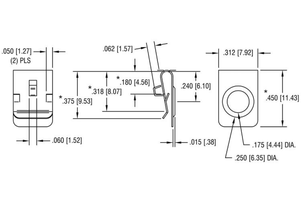 Batteriekontakt Knopfkontakt einfach für Mignon AA R6 BK228 Keystone