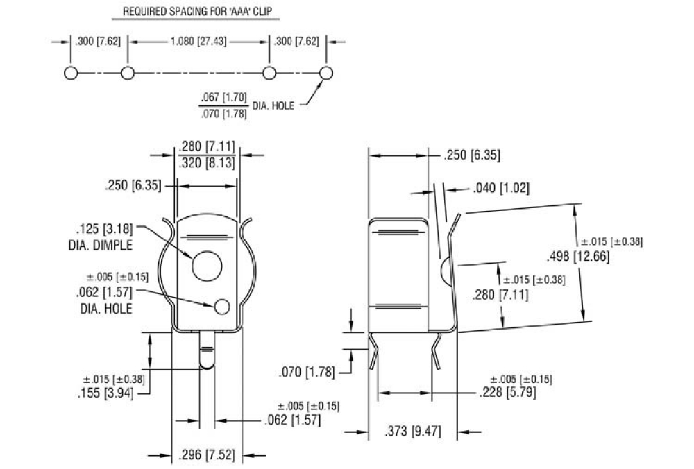 Batteriehalter einfach für Micro AAA BK82 Keystone