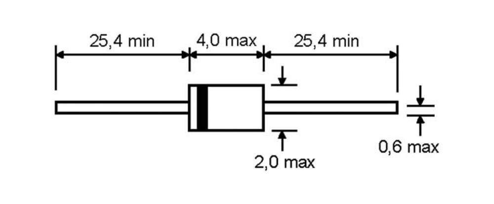 Si Allzweck Diode 1N4148 DO35 150mA