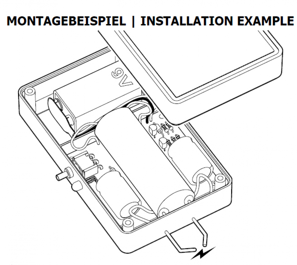 Paralyser 15.000V Spannung Hochspannung B181N Kemo Bausatz