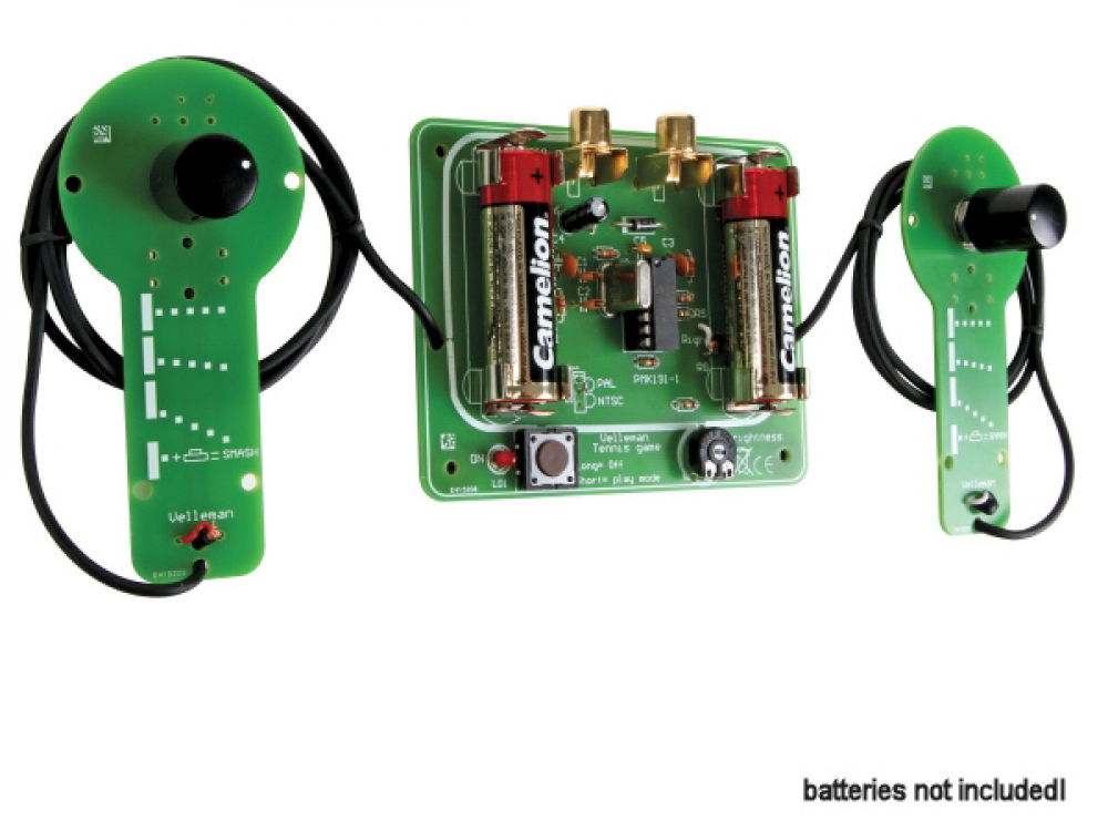 Velleman Elektronik Bausatz MK191 Tennis Spiel Ping Pong Retro Game mit Schlägern Velleman MK191 VMK191