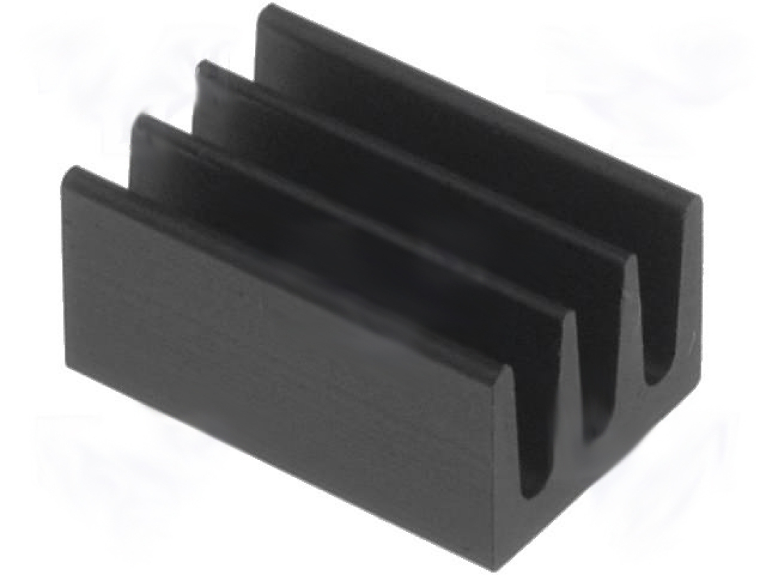 Fischer Elektronik ICKSMDA10SA Kühlkörper Aluminium schwarz 10 x 6,3 x 4,8mm 75K/W EKU111 