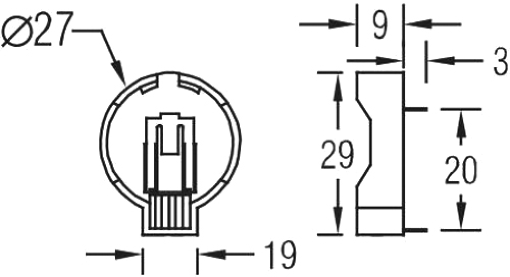 Knopfzelle Batteriehalterung für CR 2450