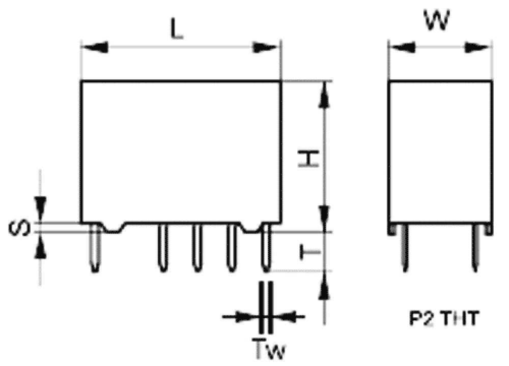 5V DC Relais V23079-B1201-B301 2x Wechselkontakt max 2A