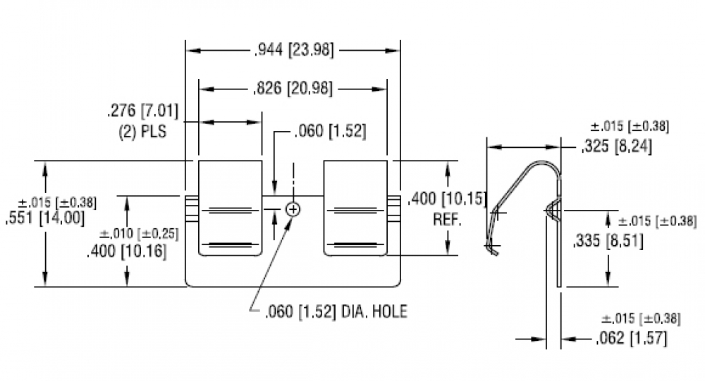 Batteriekontakt Doppel Federkontakt AA Mignon BK5208 Keystone