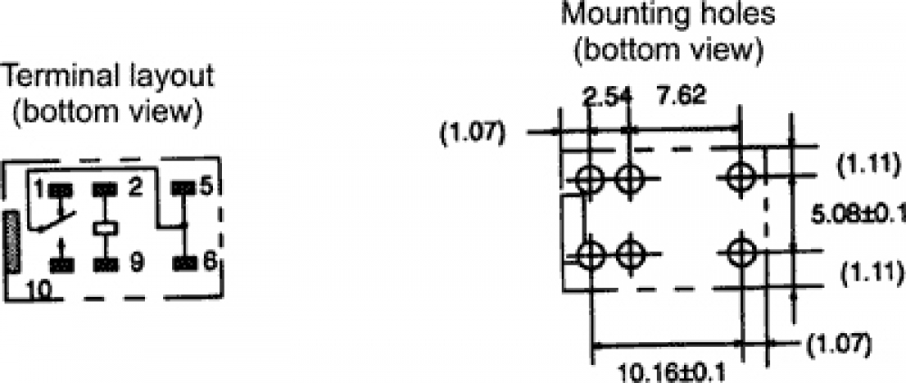 3V DC Relais OMRON TYP G5V Subminiaturrelais